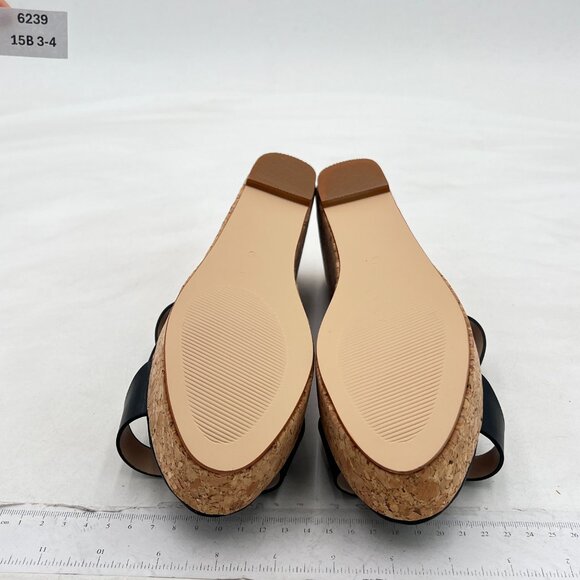 FOWT Fashion Almond Toe Cross Strap Slide Sandals Slip on Platform High Wedge H - Picture 6 of 7